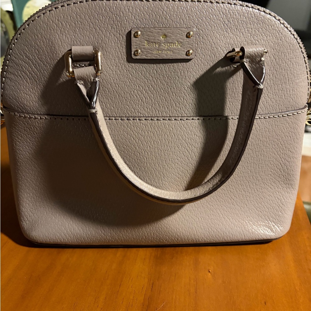 Kate Spade Grove Street Gray Leather Handbag